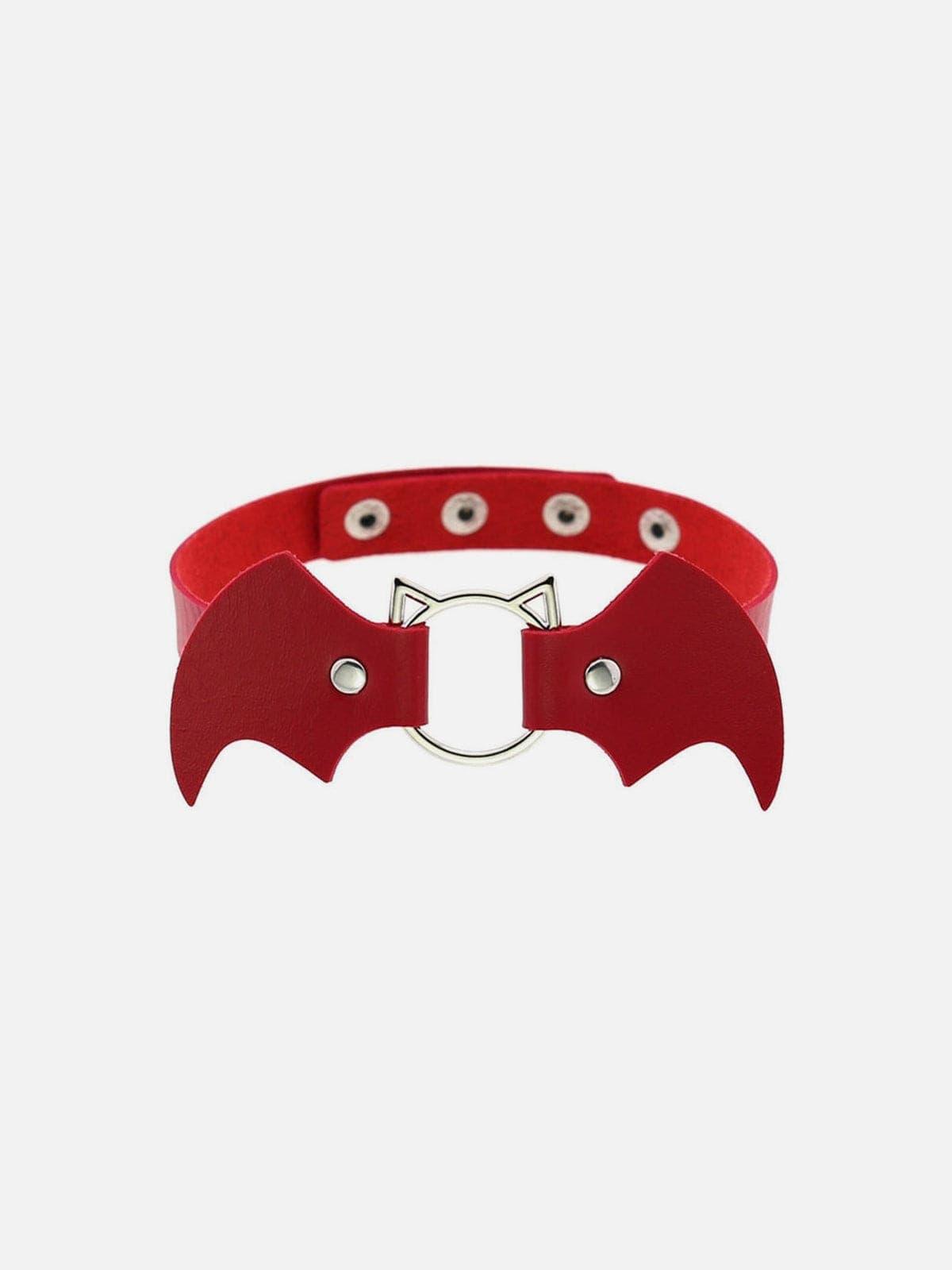 Punk Bat Vampire PU Necklace