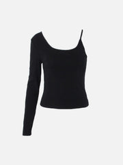 Irregular Patchwork Sleeve T Shirt