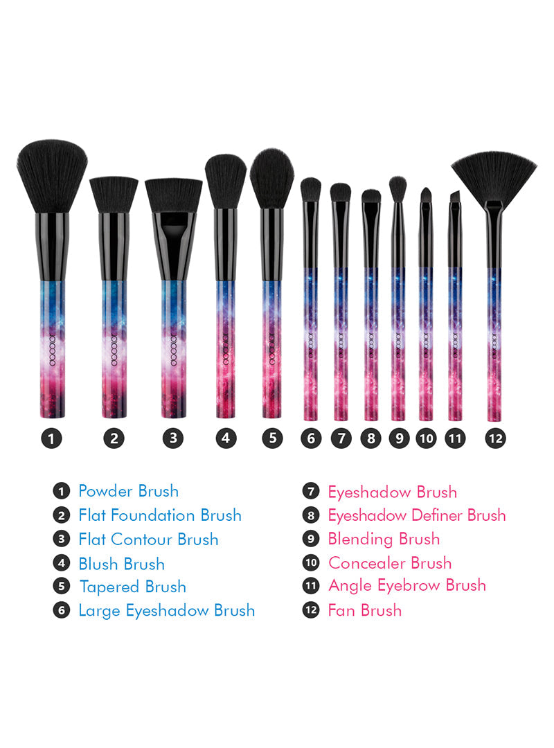 12 Pcs Professional Makeup Brushes Premium