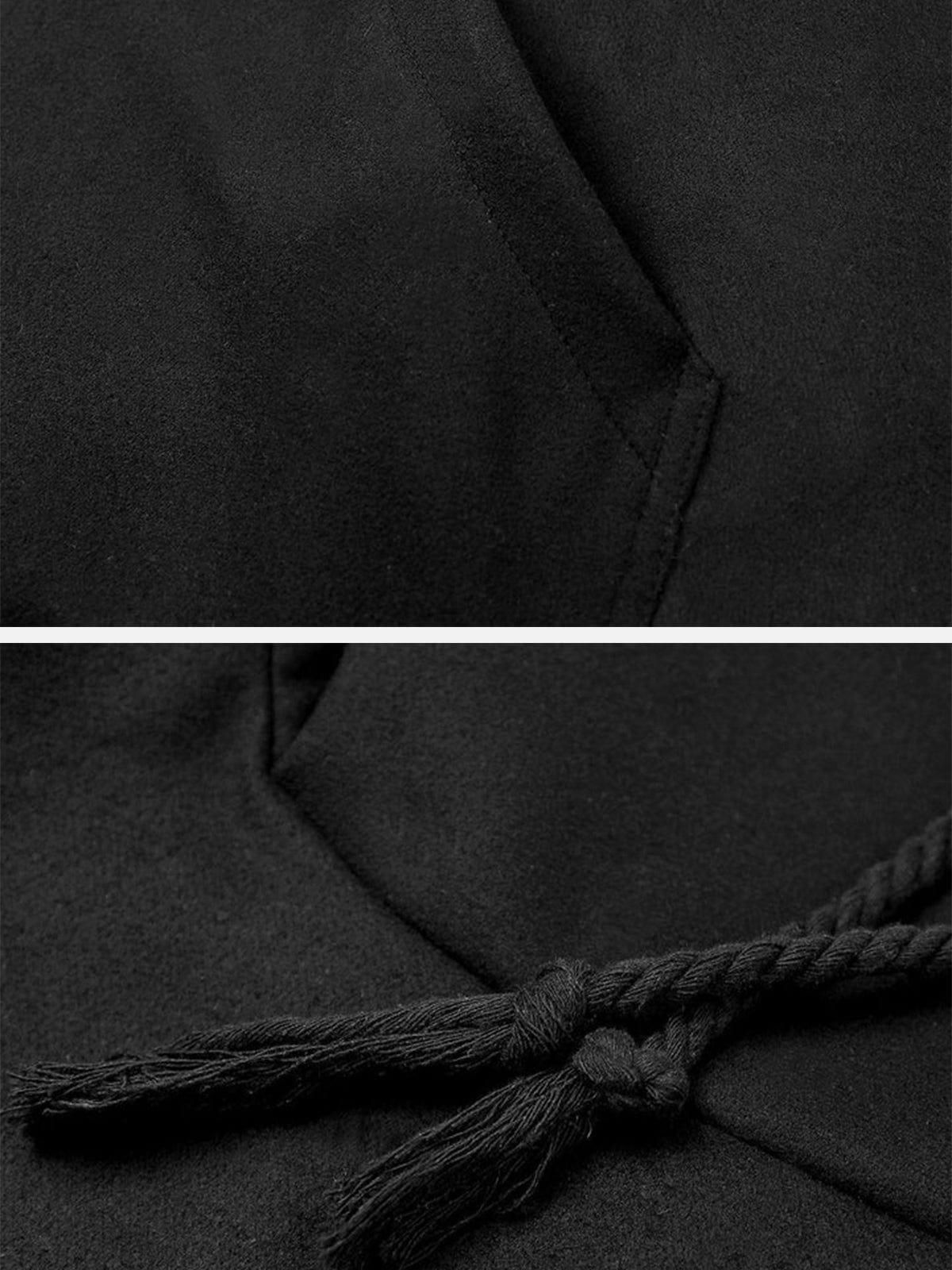 Dark Oversized Wizard Cloak Hoodie