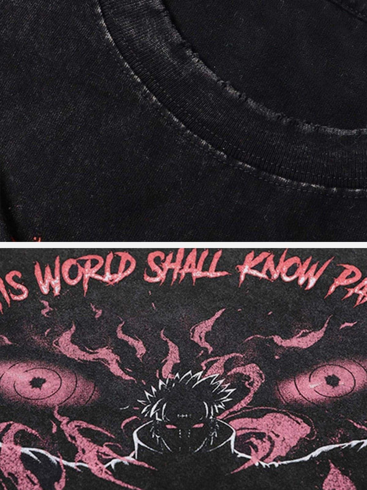 "Pain" Retro Washed Oversized Tee