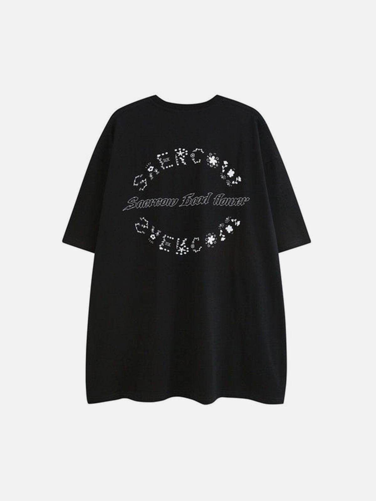 Flower Plant Letters Bombing Graphic Tee