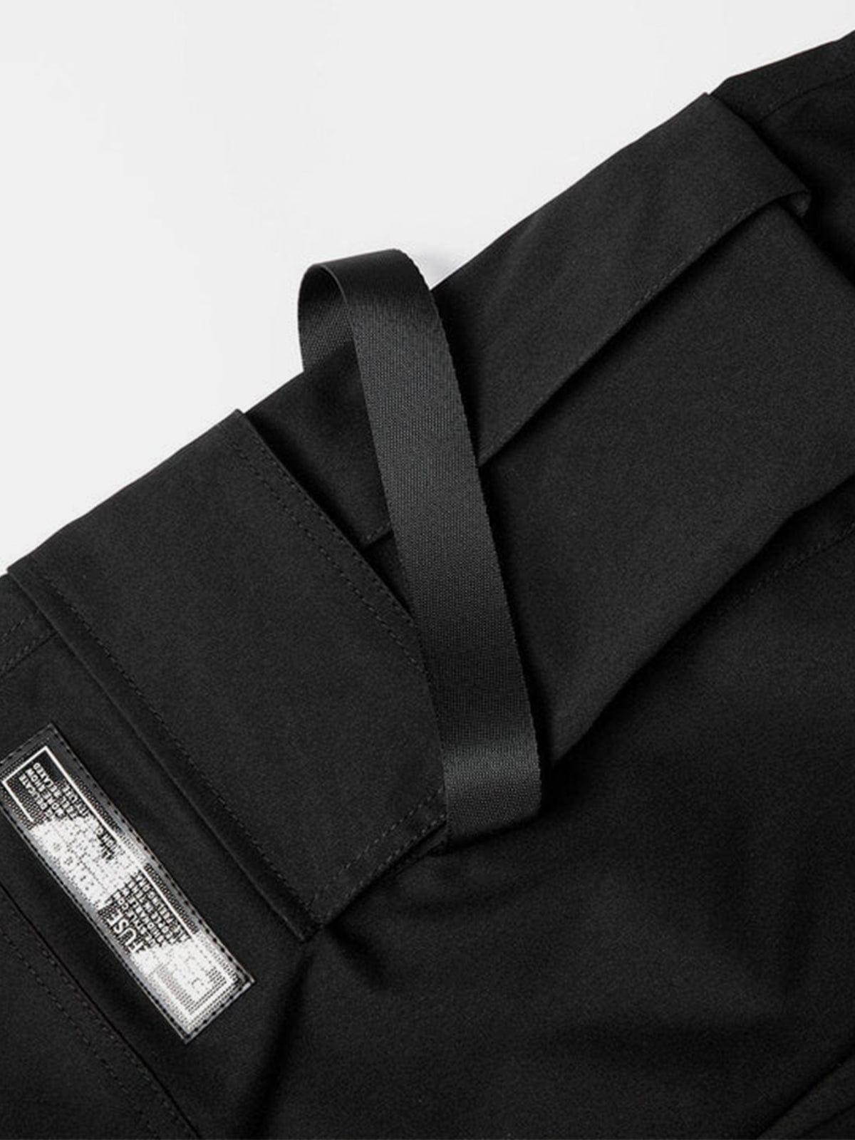 Ribbons Pockets Function Cargo Pants