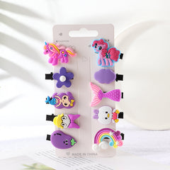 10Pcs Hair Clip Set Hairpins Cartoon Hair Band