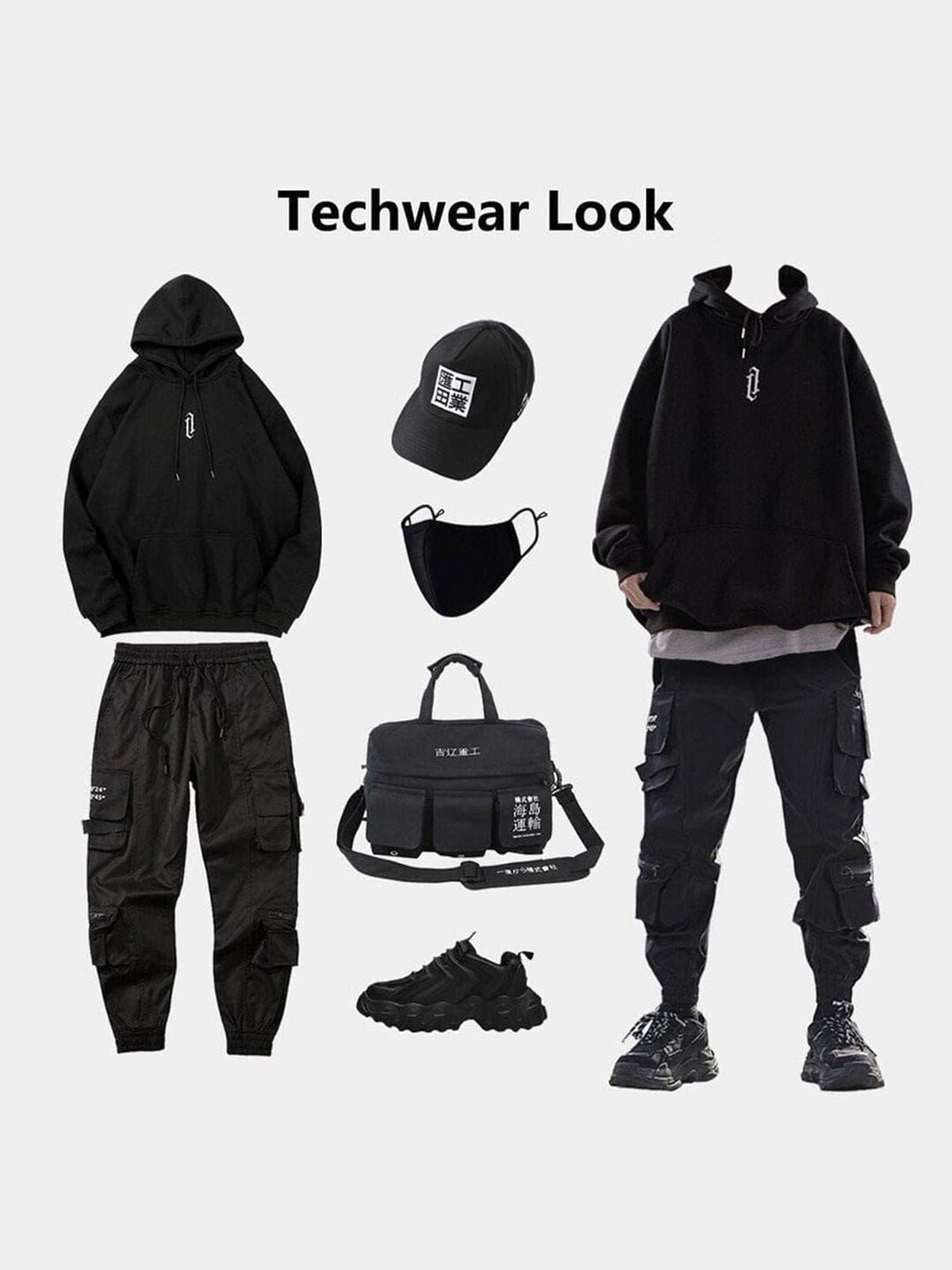 Double Neckline Oversized Hoodie