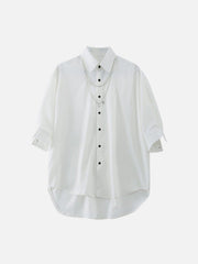 Dark Love Chain Decoration Oversized Shirt