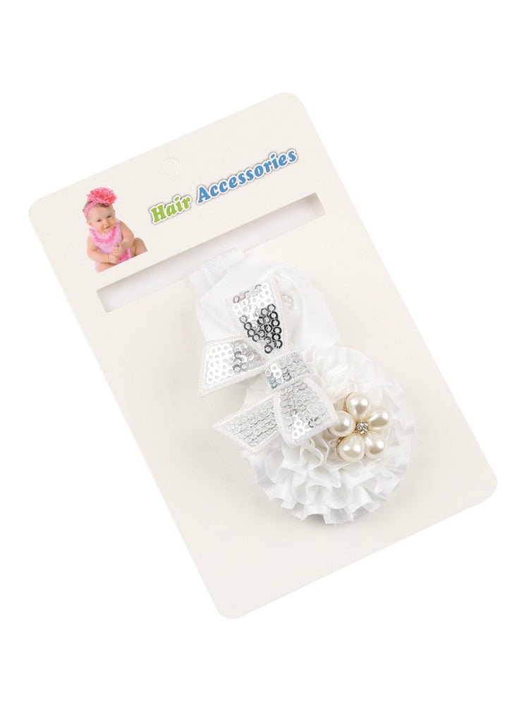 Baby Girls Flower Headband Rose Pearl Hair Accessories