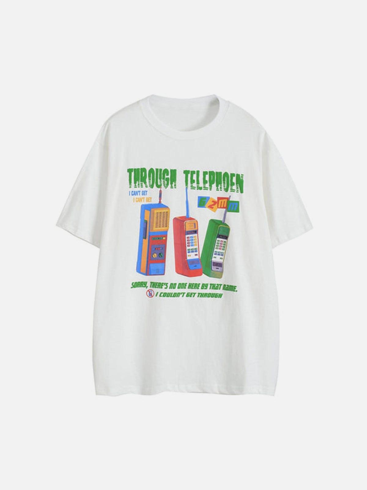 Old Phone Cotton Graphic Tee