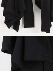 Dark Style Detachable Hat Cloak Hoodie