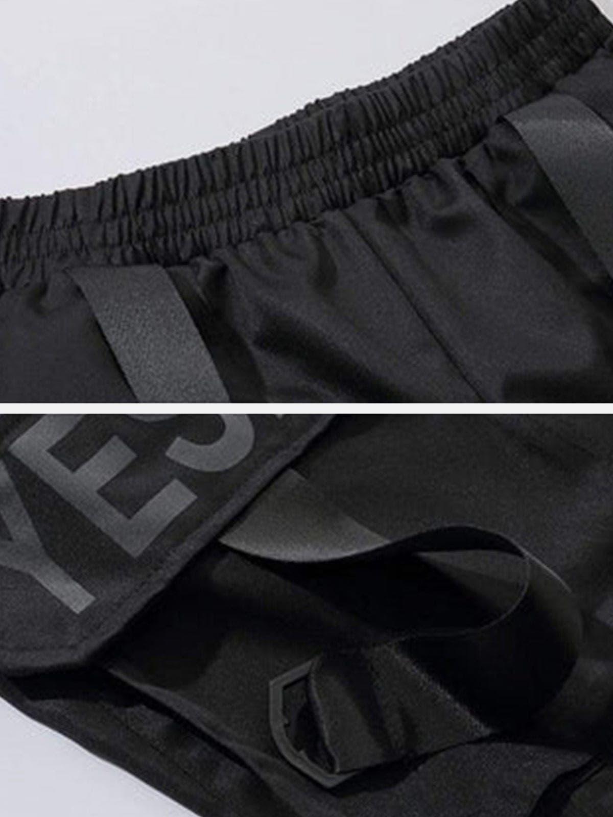 "Streamer buckle" Cargo Pants