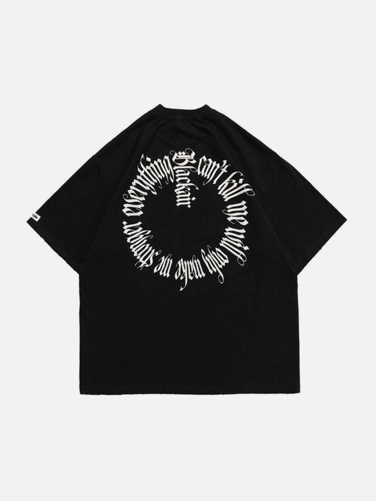 Cut Circle Letters Tee