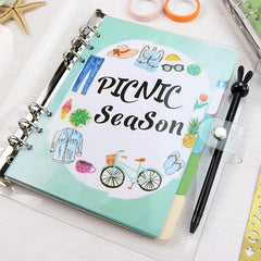 6 Ring Binder Transparent Cover