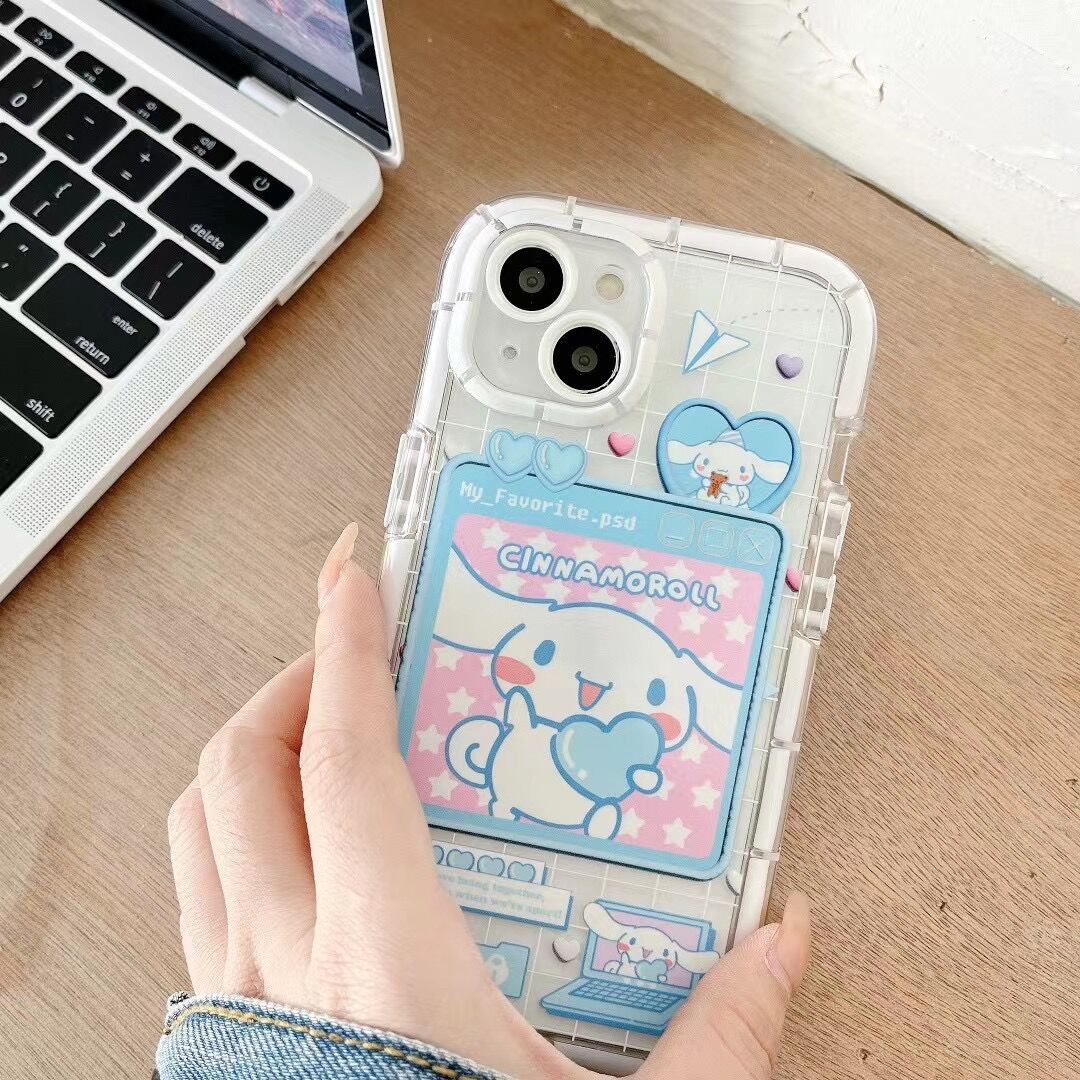 Cute Cartoon Luminous Border Phone Case