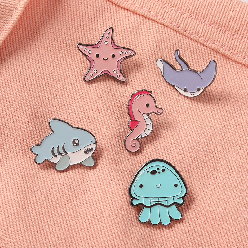 Animal Octopus Starfish Pins