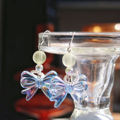 Vintage Bow Pearl Earrings