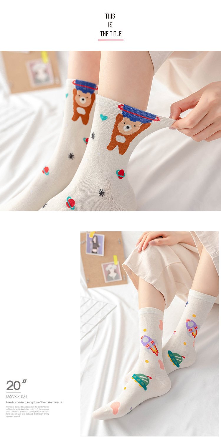 Cartoon Planet Anime Socks