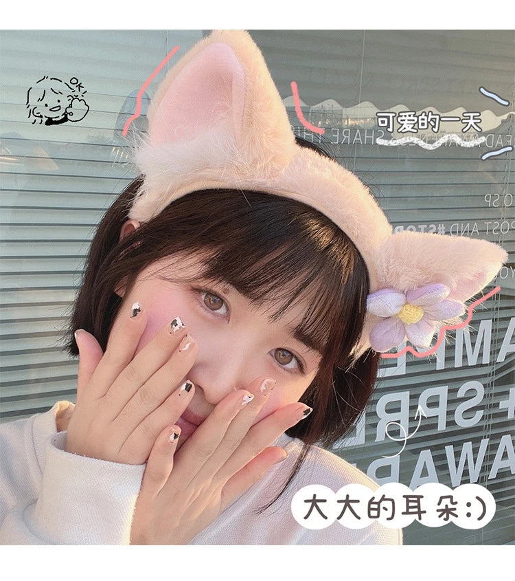 Cute Fox Ear Plush Headband