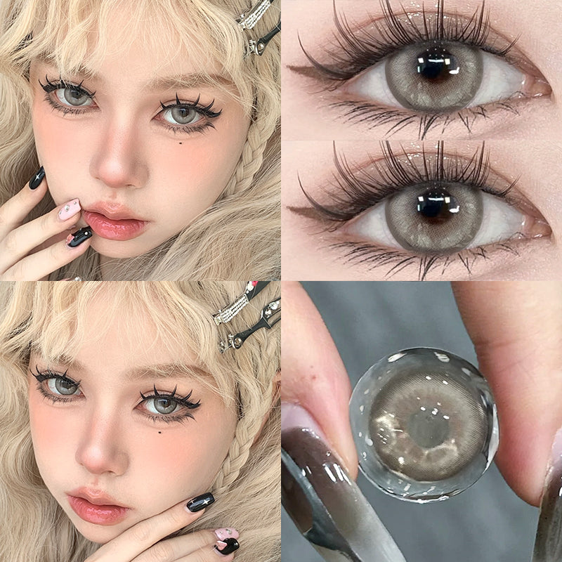 Grey Brown 14.5mm Contact Lenses(6months wear)