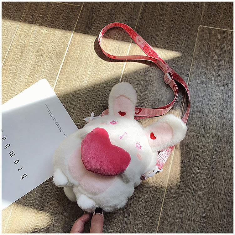 Sweetheart Plush Bunny Shoulder Bag