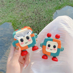 3D Cartoon Tart Soft Silicone Cover wireless earphone case for AirPods 1, 2, and 3 Pro