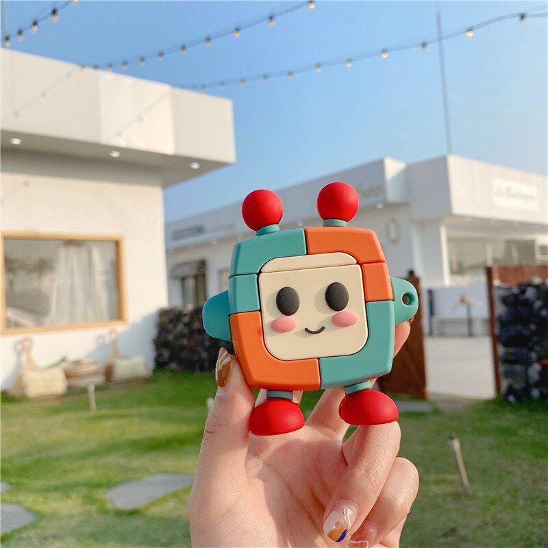 3D Cartoon Tart Soft Silicone Cover wireless earphone case for AirPods 1, 2, and 3 Pro