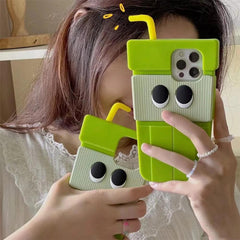 3D Kiwi Fruit Juice Cute Phone Cases For iPhone 14 13 12 11 Pro XS Max XR X SE2 7p 8 Plus