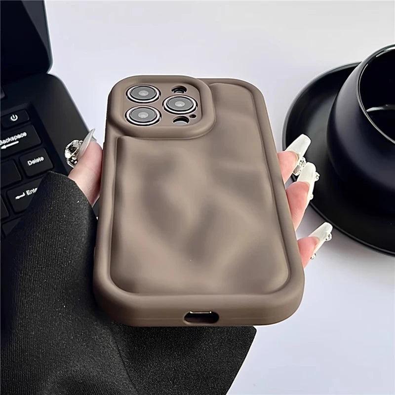 3D Plating Foil Cute Phone Cases For iPhone 15 14 13 12 Pro Max 11