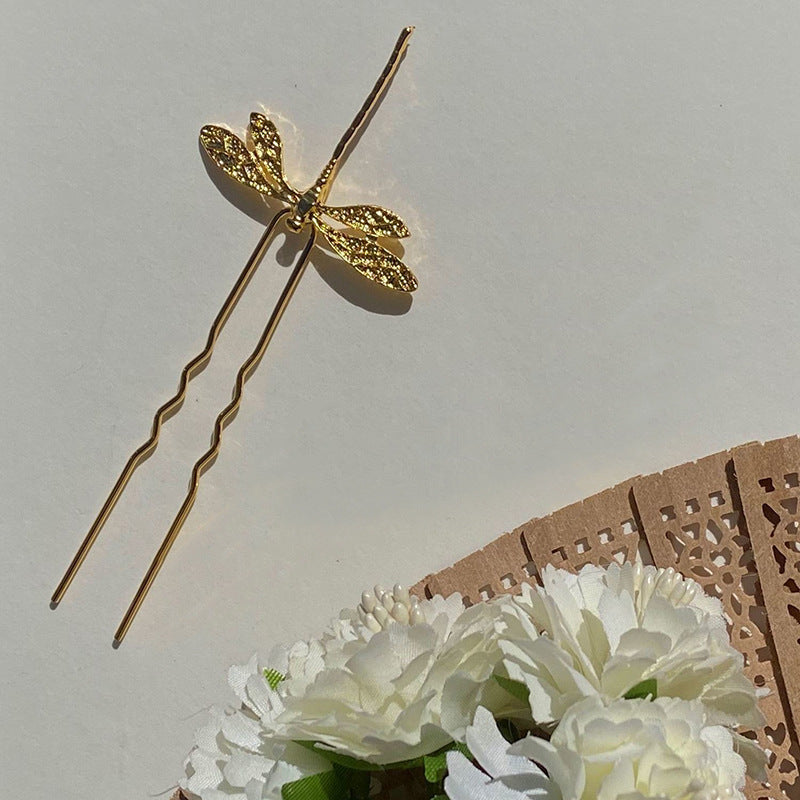 Antiquity Dragonfly U-shaped Hairpin