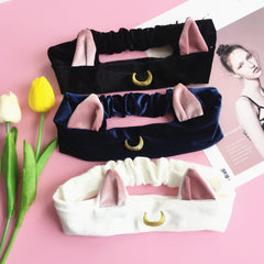 Crescent Cat Ears Headband