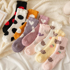 Cute Spotted Floor Socks