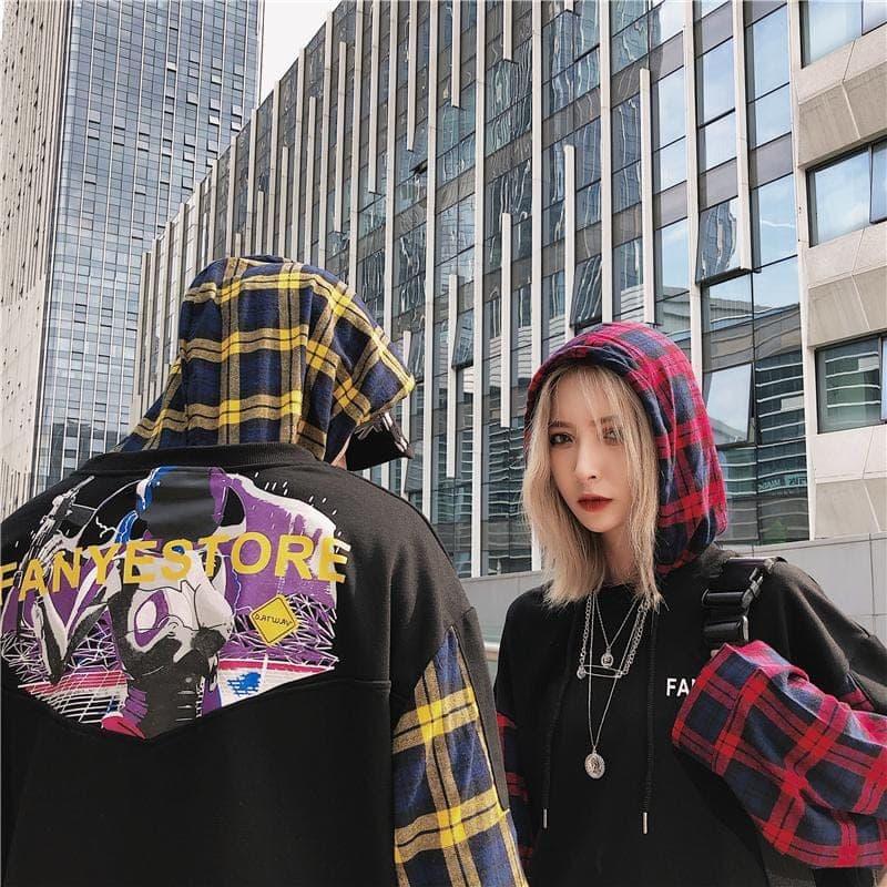 “Oversize Patchworkâ€?Hoodie