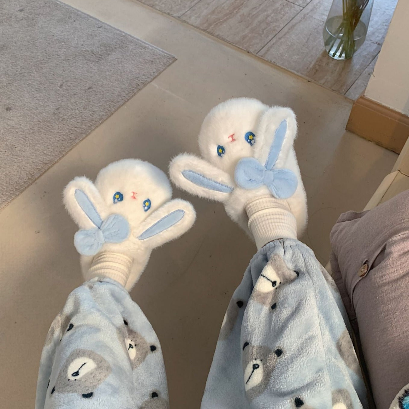 Cute Bunny Plush Slippers