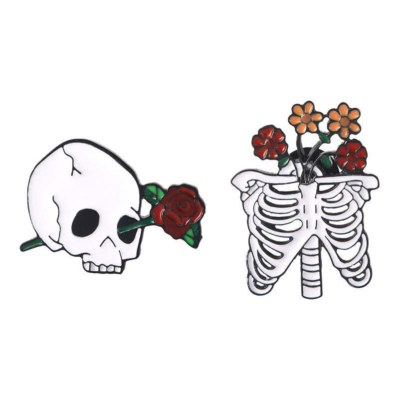 Halloween Cute Skeleton Pins