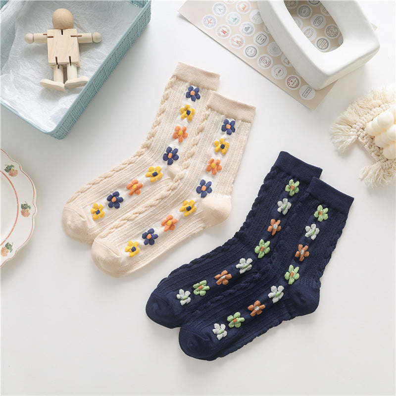 Colorful Flowers Socks