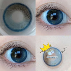 Ocean Blue Contact Lenses(12 months wear)