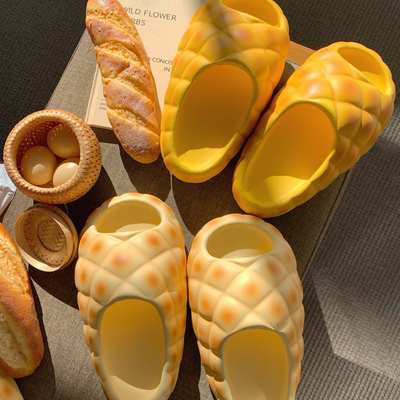 Kawaii Pineapple Bun Slippers