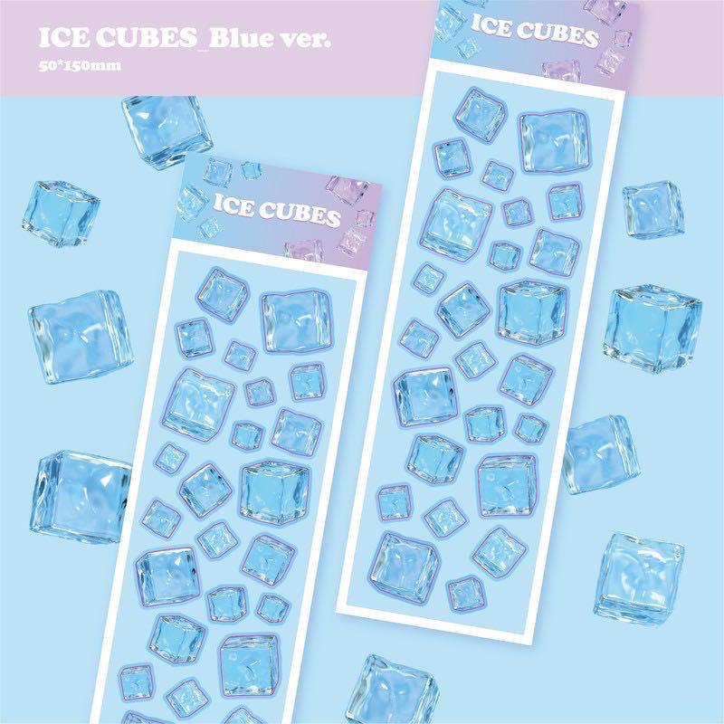 Cute Ice Cube Sticker