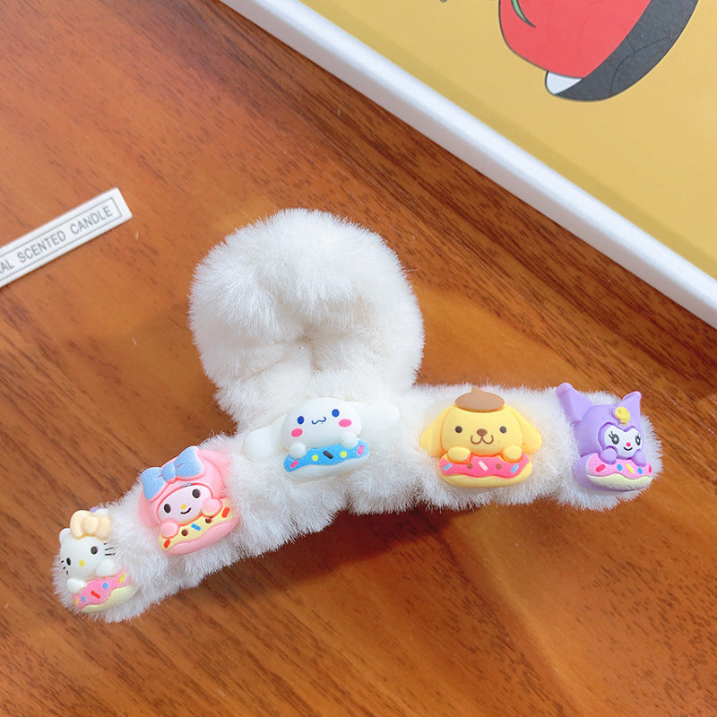 Cartoon Plush Hair Clip