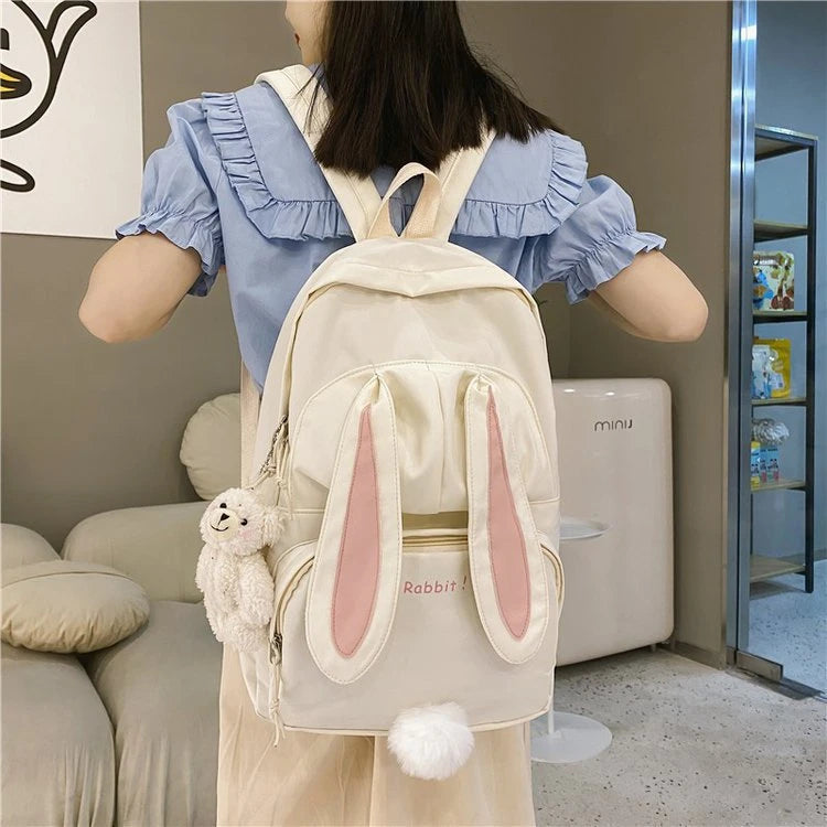 Funny Character Bunny Ears Backpack