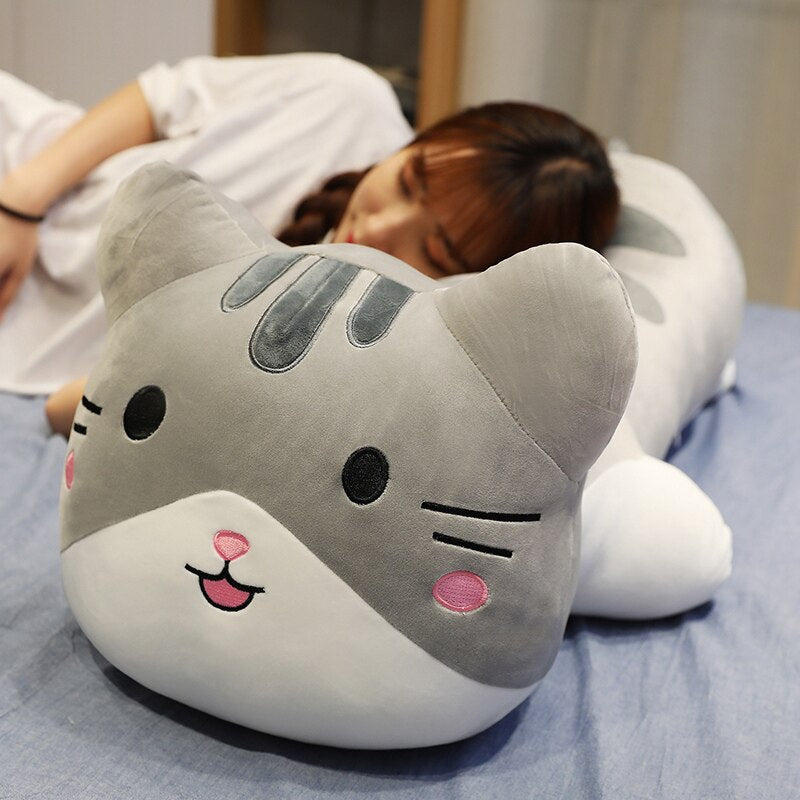 40-100cm big size Butt Cat Pillow Cute Animal Stuffed Plush Toy Doll for Kids Lovely Soft Sleep Pillow Gift for Girl