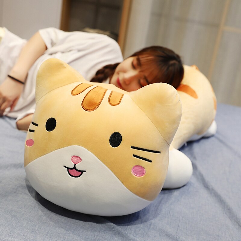 40-100cm big size Butt Cat Pillow Cute Animal Stuffed Plush Toy Doll for Kids Lovely Soft Sleep Pillow Gift for Girl