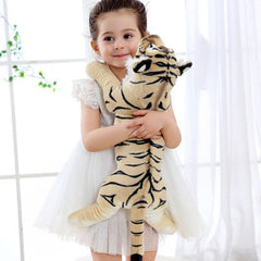 40-60cm 4 Styles Soft Stuffed Animals Lying Tiger Plush Toys Pillow Lion Peluche Kawaii Leopard Doll Girl Toys For Children