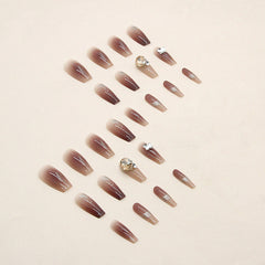 【Z591ã€?Wearable Nails Finished Manicure