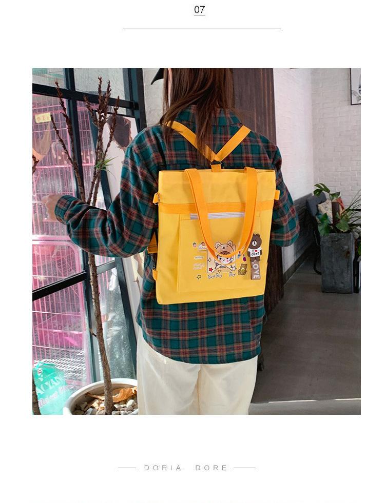 Printed Girl Pattern Tote Bag