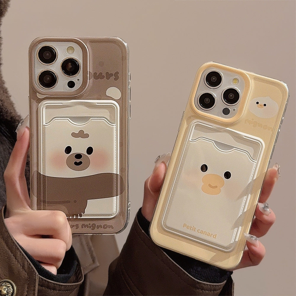 Cute Cartoon Card Holder Phone Case