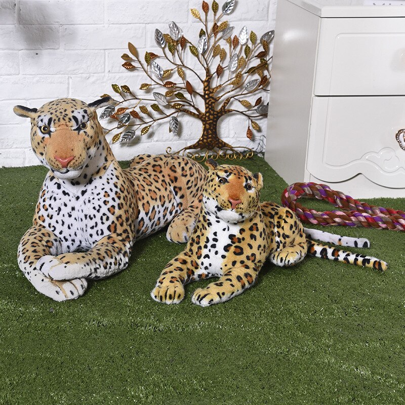 40cm-120cm Simulation Leopard Panther simulation animal gift plush high quality classic toys for children gift free shipping