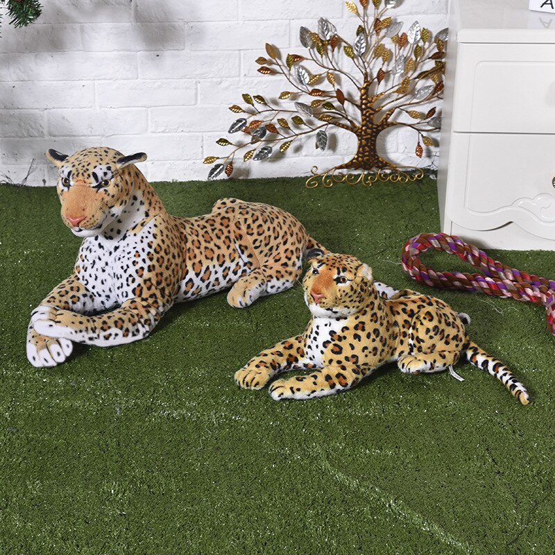 40cm-120cm Simulation Leopard Panther simulation animal gift plush high quality classic toys for children gift free shipping