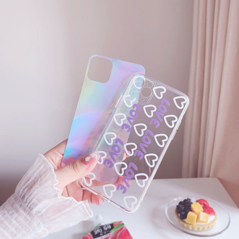 Ins Purple Love Phone Case