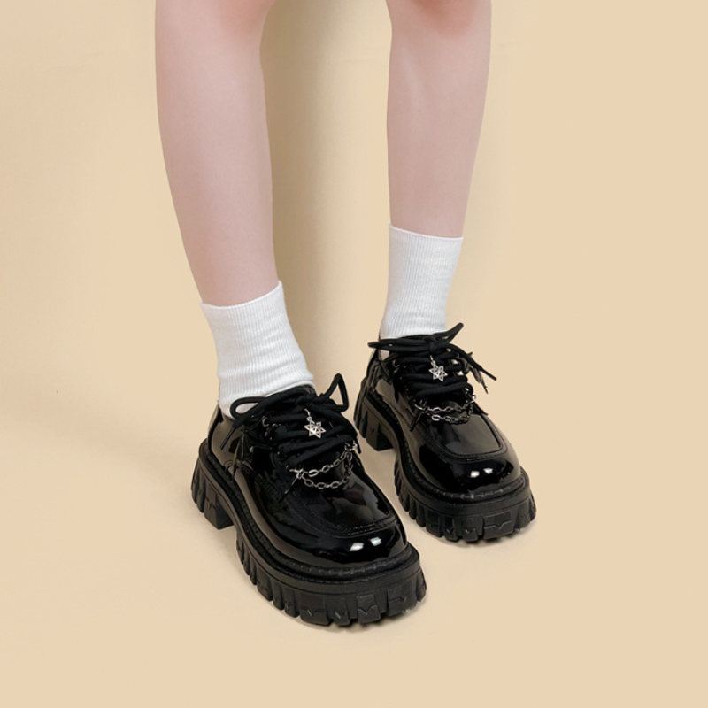 Little Devil Duke Platform Leather Shoes