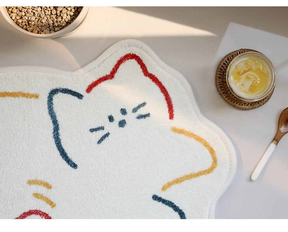 Cartoon Cute Cat Carpet